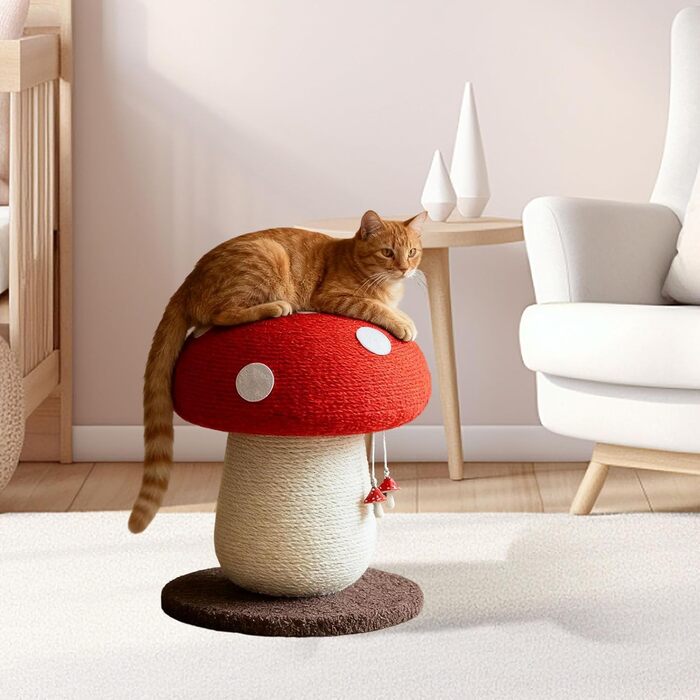 Драбина-стійка для котів Pilz, інтерактивна, ергономічна, червона