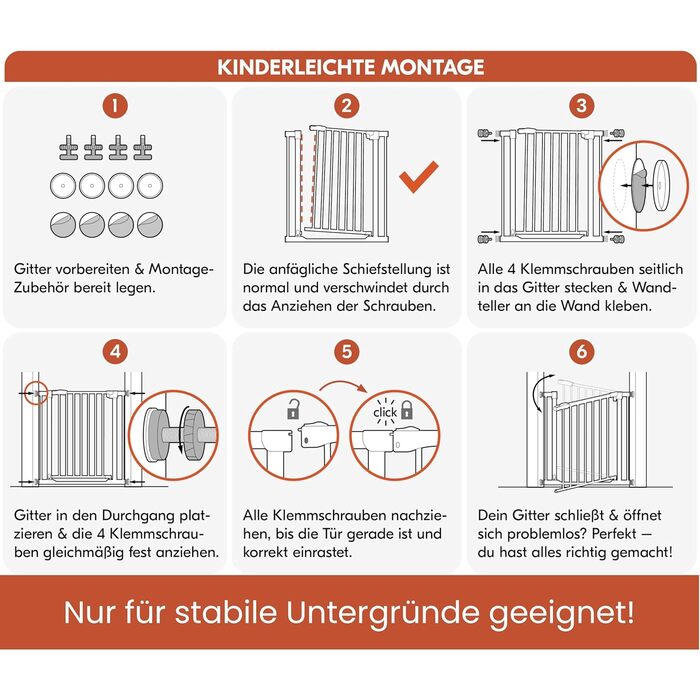 Захист для воріт Hauck Clear Step Autoclose 2, Темно-сірий - для дітей, регульована ширина 75-80 см, висота 77 см, самозакривання, низький поріг, двостороннє відкривання однією рукою, без свердління