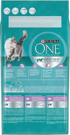 Корм для котів PURINA ONE Bifensis Sensitive з індиком, 6 x 1.4 кг (набір 6 шт.)