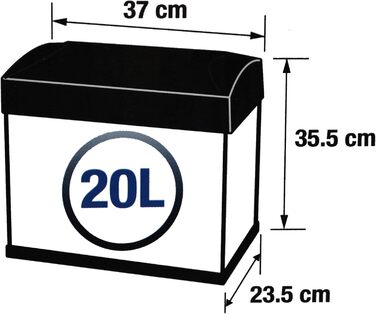 Нано-акваріум комплект 20 л, міцне скло, фільтр, помпа, LED освітлення