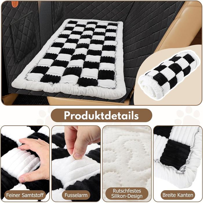 Килимок для собак у машину: водонепроникний, антиковзкий, універсальний (Чорний)