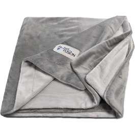 PetFusion Преміум плед для собак XL, двосторонній, мікроплюш, сірий, 152x122 см, 100% поліестер