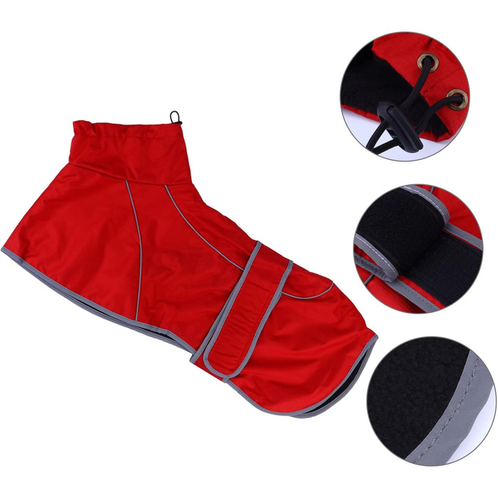 Водонепроникний дощовик для собак BESPORTBLE, XXXL: надійний захист від дощу та вітру