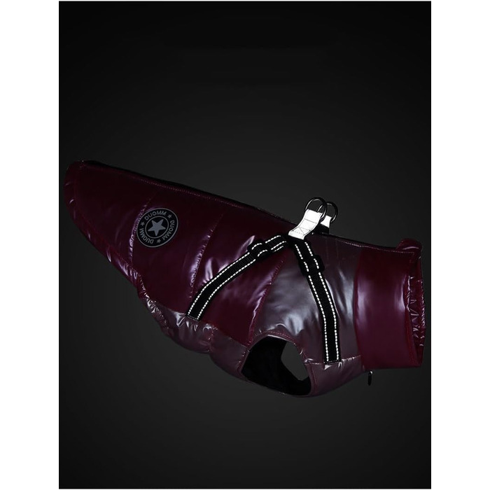 Водонепроникний собачий плащ, тепла зимова куртка для собак, жилет для собак з шлейкою, дощовик для собак, вітрозахисний, з відбивачами, теплий для маленьких, середніх та великих собак (синій, SI L синій)