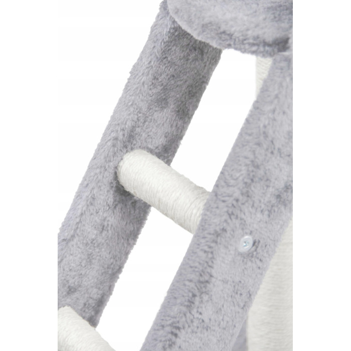 Когтеточка-вежа для котів Pet HOBBY, сіра, 101-160 см, 5 рівнів, сизаль