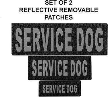 Шлея для службових собак Doggie Stylz, офіційний комплект: нашивки Service Dog + Service Dog in Training, світловідбивні, повідець 76,2 см, 2 ідентифікатори, обхват 30-42', червона