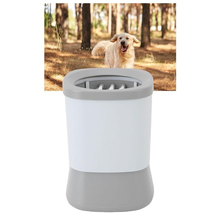 Автоматичний мийка лап для собак, USB, акумуляторна, електрична, 2 швидкості, 360° обертання, для маленьких та середніх собак