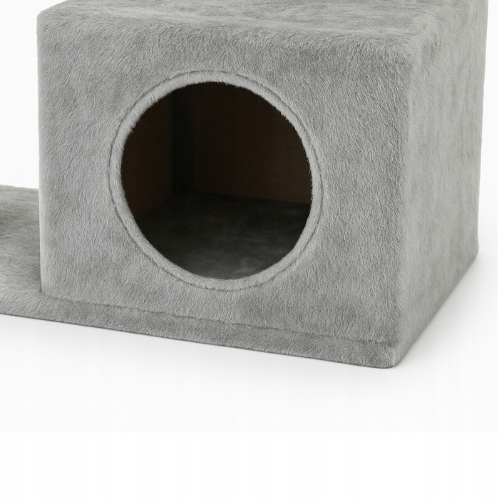 Високий когтеточка-комплекс з лежаком та стовпчиком, вежа для котів Wideshop 61 - 100 см