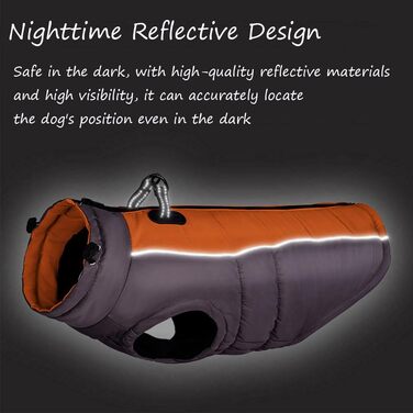 Футушок для собак FUNAT: теплий зимовий жилет, водонепроникна куртка для середніх та великих собак, блакитний