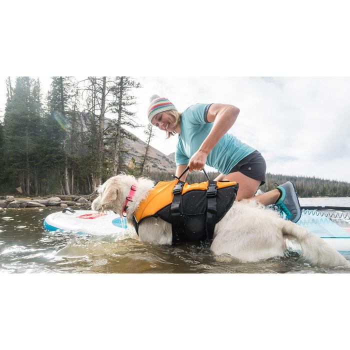 Собача рятувальна жилетка Float Doggy, ергономічна, патентований дизайн, середній розмір, рожева