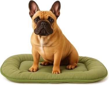 Подушка для собак та котів Flamingo Firenze: овальна, зелена, 55x39 см