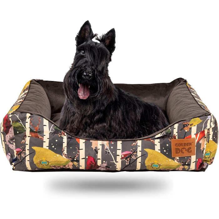 М'яке ліжко-корзина для собак 'Kinia' (Superheld, S) з високими бортиками, з велюрової тканини