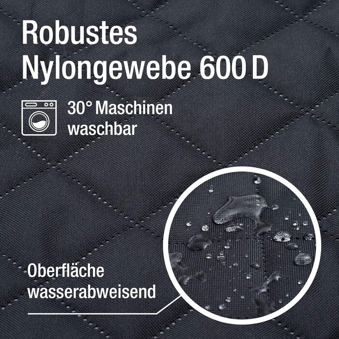 Автомобільна захисна ковдра JAMAXX з боковими захистами, водонепроникна, пральна, роздільна - ковдра з великими кишенями та блискавкою, повністю роздільна