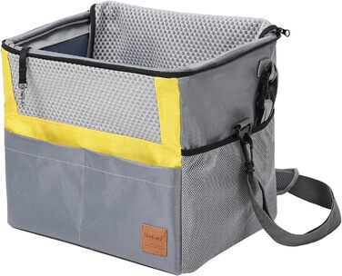 Корзина для собаки на велосипед, дихаючий переноска для тварин на блискавці - універсальна переноска для домашніх улюбленців, корзина для цуценят на самокат, авто