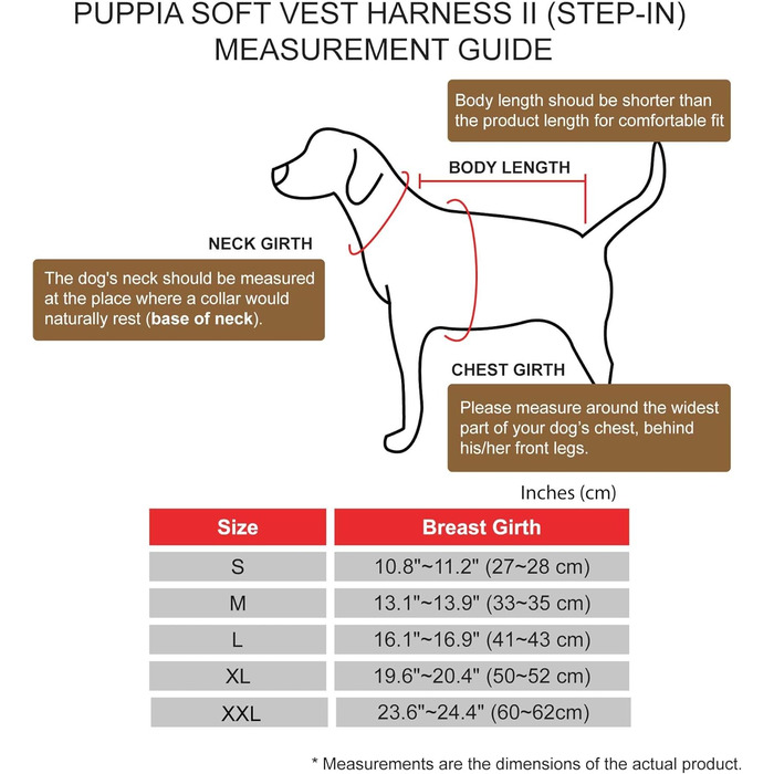Шлейка Puppia Soft Harness II для собак, чорна, розмір S - м'яка, комфортна, легка в одяганні, PUHB1770BKS