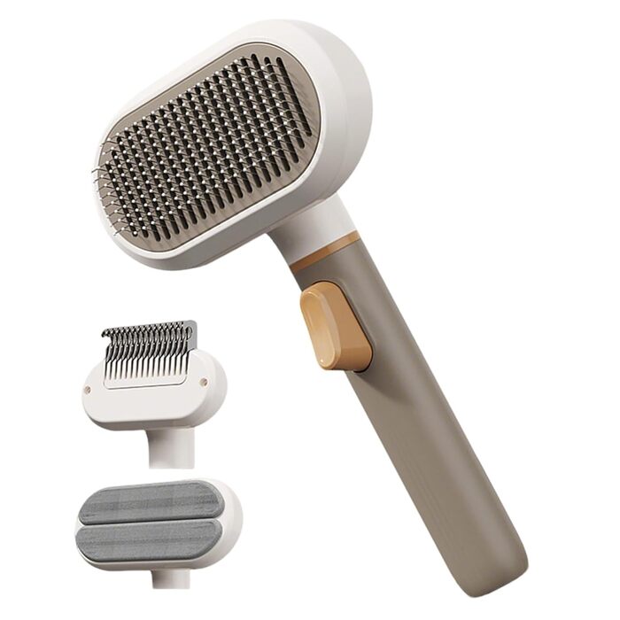 Щітка для догляду за шерстю собак, гребінець проти ковзання для чищення, щітка для видалення шерсті для собак - короткошерсті, довгошерсті, підшерстку, для дому, квартири, офісу, гуртожитку, меблів