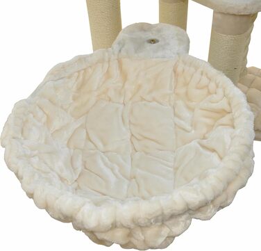 Котячий будиночок Nanook Memphis XXL - великий, з плюшем, для великих котів, 158 x 85 x 49 см, бежевий