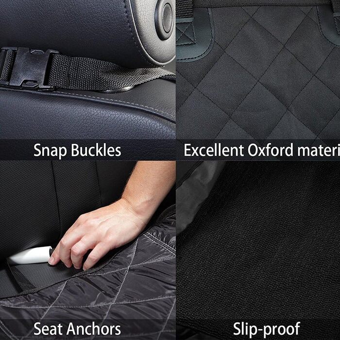 Чохол на сидіння для собак великих порід HCMAX Cargo-Liner, універсальний, XL (для переднього сидіння), водовідштовхувальний, нековзний, для авто, SUV, позашляховиків, вантажівок, мінівенів