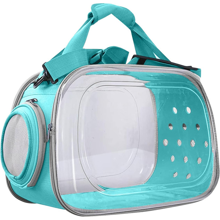 Транспортна переноска для собак та котів PETCUTE, складана та миюча, для подорожей літаком (Скай Блю)