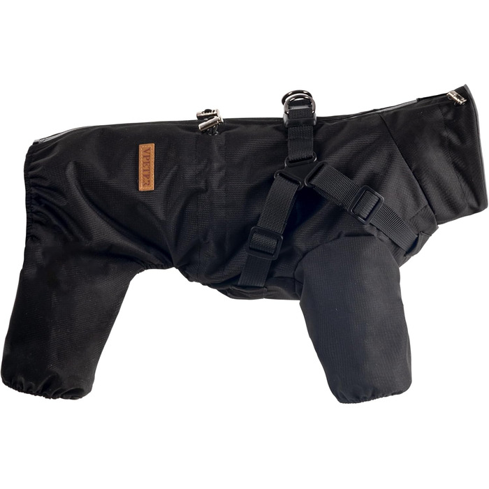 Водонепроникний комплект для собак BT Bear: жилет, дощовик, жилетка, XL, чорний