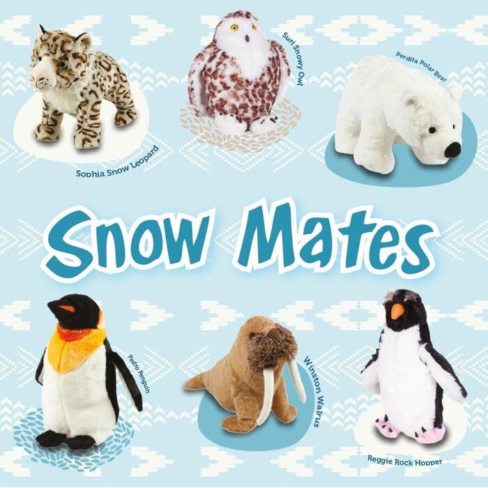 Іграшка для собак Animal Instincts Snow Mates Пінгвін Педро, велика, м'яка плюшева, зі звуком, для цуценят та дорослих собак