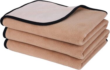 Водонепроникний коврик для собак PETTOM 152x127 см, м'який коврик для великих та маленьких собак, захисний коврик для дивана, ліжка, автокрісла, меблів - прання до 30°C (L, пісочний)