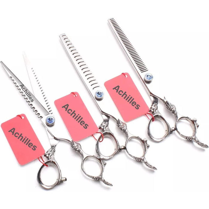 Набір ножиць для грумінгу собак Achilles Dragon 6 дюймів