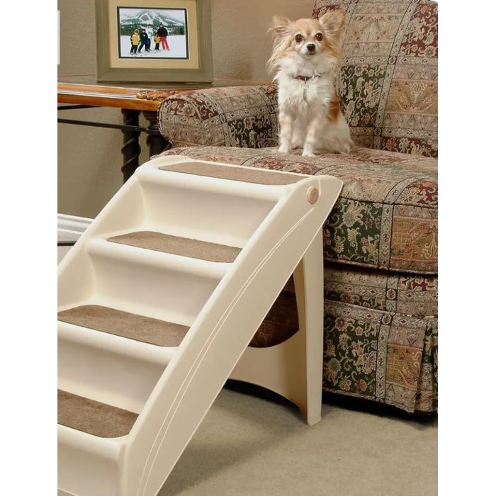 Сходинки для домашніх тварин Lanco: для котів та собак, 4 сходинки, міцний та неслизький матеріал, 50 x 38 x 38 см