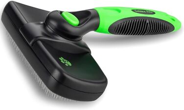 Щітка для собак та котів Golden Pets з автоочищенням. Підходить для короткої та довгої шерсті, для тварин різних розмірів. Швидке очищення та догляд + посібник.