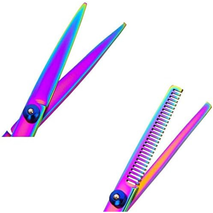 Набір для грумінгу собак та котів: професійні ножиці, триммер, гребінець, нержавіюча сталь, 17.8 см