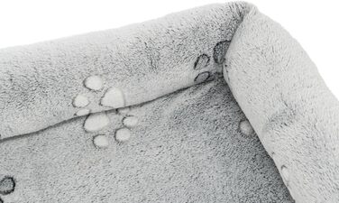 Крісло-лежанка для собак TRIXIE Nando, 60x50 см, сірого кольору, з м'якою наповнювачем, для середніх собак, антиковзаюче, 37845 L 50 x 60 x 9 см