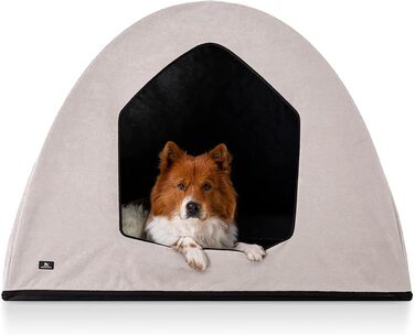 Будка для собак Knuffelwuff Yucatan XL, бежева, 105 x 85 x 80 см - підходить для лежанок, матраців та корзинок для собак