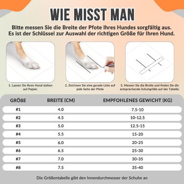 Чоботи для собак, захист подушечок лап, зимові, 4 шт. Водовідштовхувальні, вітрозахисні, з теплим флісом та високим дизайном. Світловідбиваючі та антиковзні чоботи для собак для активного відпочинку, розмір 2 (ширина 4.5 см), розмір 8 (ширина 7.5 см).