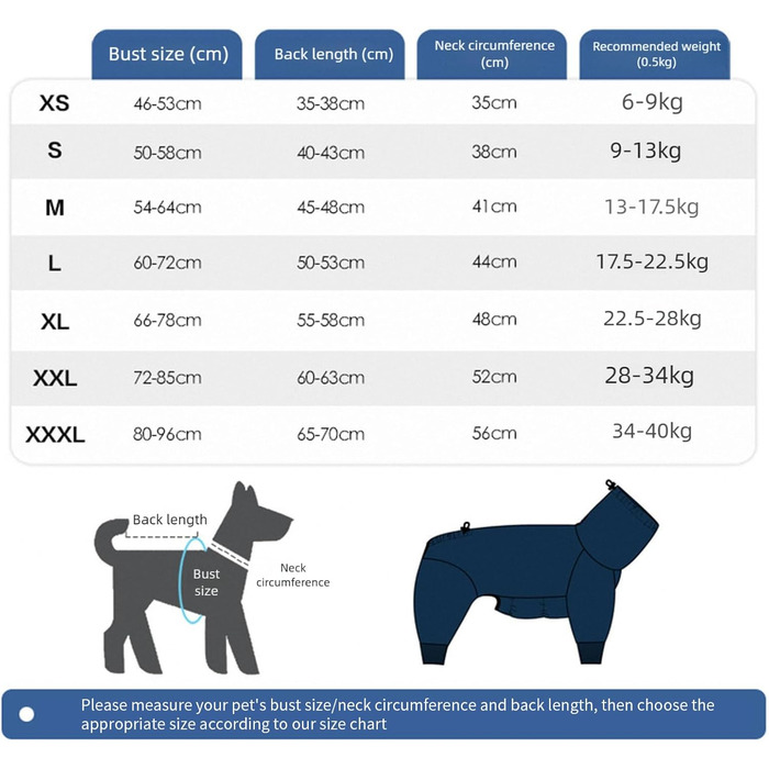 Теплий халат для собак з флісу, двосторонній, для маленьких та великих порід, блакитний, XXX-Large