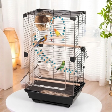 Клітка NUXIE 37 x 28 x 63 см, чорна