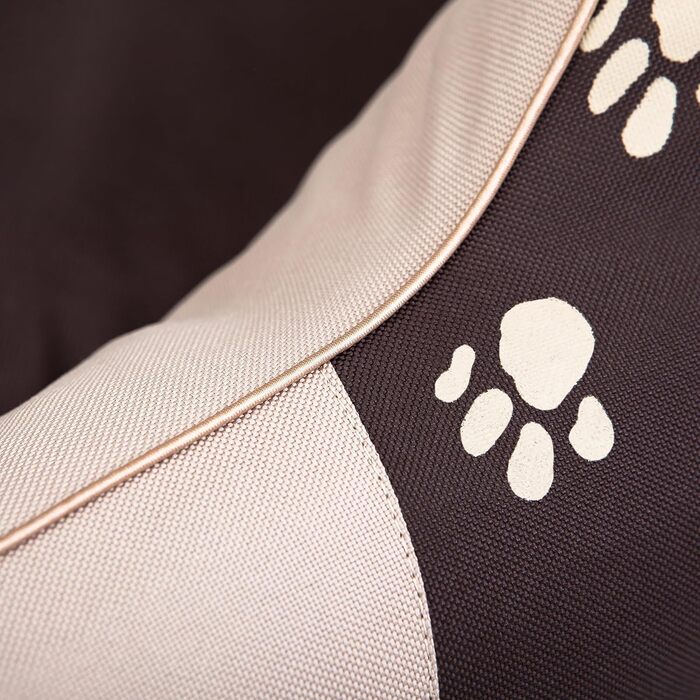 Ліжко для собак Hobbydog KRLCZK2, собаче ліжко-софа, кошик для собак, 84 x 65 см, Krone (Бежевий, XL, 1 шт.)