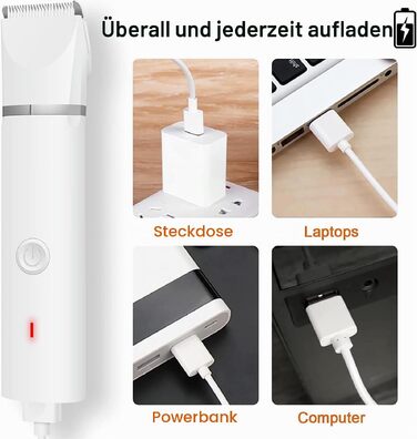 Професійний тример для собак Paw Trim Pro: безшумна водонепроникна машинка для стрижки шерсті на лапах, навколо очей, вух та обличчя (набір)