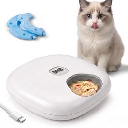 Автоматичний годувальник для вологого корму Pet Prime: цифровий таймер, 6 програмних годувань, 2 акумулятори охолодження, білий