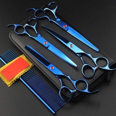 Набір професійних ножиць для грумінгу собак, 7 дюймів (золото)