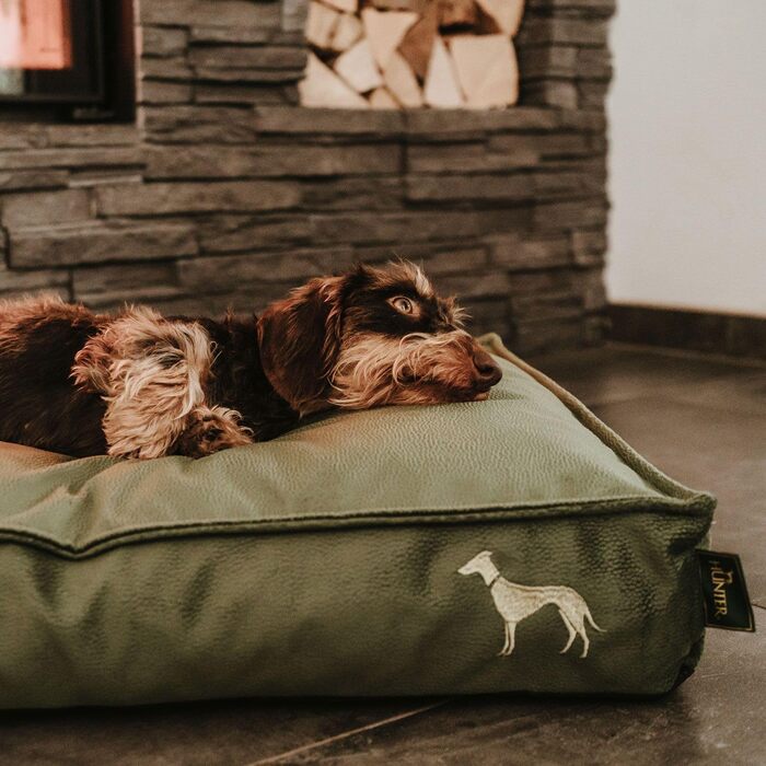 Ортопедична подушка для собак HUNTER Merida, колір оливковий, розмір XL