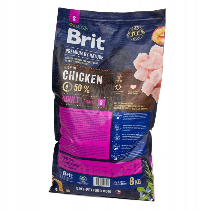 Сухий корм для собак Brit Premium Small Chicken (для малих порід), курка, 8 кг