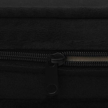 Софа для собак та котів, чорна, 67x47x36 см, плюшева, від vidaXL