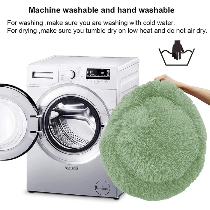 Кругле ліжко для котів та собак S-50cm, 50см, зелене, з неслизьким дном, для тварин