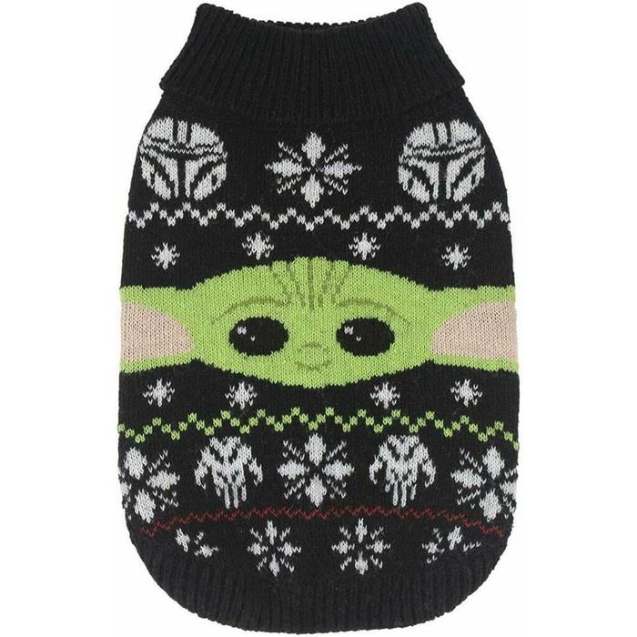 Пуловер для собак Cerdá ForFanPets з дизайном Мандалорця та різдвяною тематикою - офіційна ліцензія Star Wars (М)