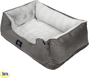 Ортопедичне ліжко для собак Serta Cuddler, сірий колір (велике), 86 x 63 x 25 см