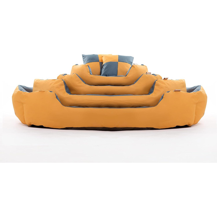 Килимок для собак та котів ESTEXO: м'яке ліжко-кошик з антиковзким покриттям, 65x50x20 см, бежевий