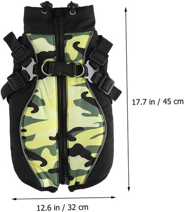 Тепла жилетка для собак VICASKY з нагрудником, дихаюча, зносостійка, для особливих випадків