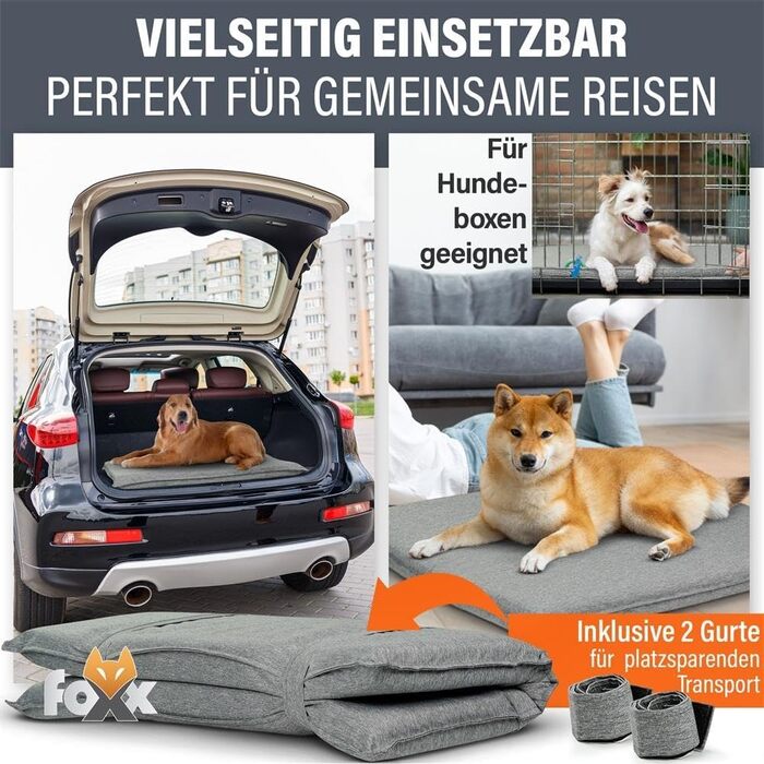 Килимок для собак та котів Foxx, водовідштовхувальний, Outdoor, антрацит, 60x40x6 см