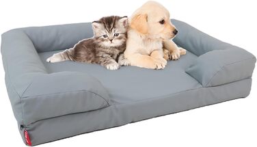 Практичне ортопедичне ліжко для собак та котів знімний чохол, водонепроникне, велике (M) 76х51х18 см