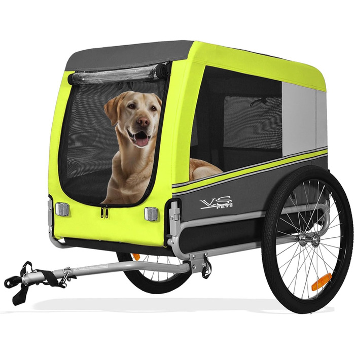 Тігго VS Pets L: велосипедний причіп для собак великого розміру, 270 л, до 35 кг, зелений